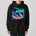 のんびりアート工房の北極のオーロラ Heavyweight Hoodie