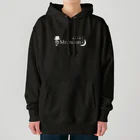 - nanacorium -の月夜と音とMr.moon 白色ロゴ Heavyweight Hoodie