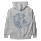 ドコデモモタード*DOCOMOTAのBack:3D DOCOMOTA ハスキーブルー Heavyweight Hoodie