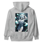 北の動物達と日常風景の守護霊に囲まれて Heavyweight Hoodie