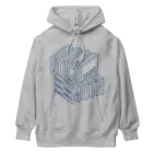 ドコデモモタード*DOCOMOTAのFront:3D DOCOMOTA ハスキーブルー Heavyweight Hoodie