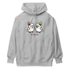 Cody the Lovebirdの仲良しクルマサカオウム&キバタン Chubby Bird Heavyweight Hoodie