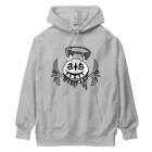 KIKITEKI_LABORATORYの閉眼アーリマン -白ver.- Heavyweight Hoodie