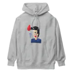 いーの！だめの?suzuri支店のリーゼント燃えてるよ人形 Heavyweight Hoodie