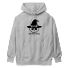 QUQU_WORKSのウィザードスカル 魔法使い ブラック Heavyweight Hoodie