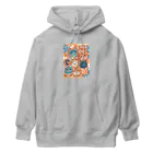 aokitaの少し不思議なねこのアート Heavyweight Hoodie