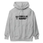 GORILLA SQUAD 公式ノベルティショップのGORILLA SQUAD ロゴ黒 ヘビーウェイトパーカー