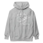 YUTANEKO公式ショップのおハムの国の人だもの。（白） Heavyweight Hoodie