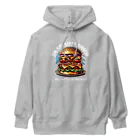 kazu_gのあなたを満足させるバーガーを!（濃色用） Heavyweight Hoodie