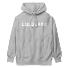 AEDIのLogoLand White Singe Line Logo（ロゴランド ホワイト シングルラインロゴ） Heavyweight Hoodie