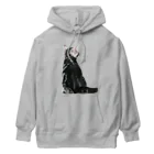 Rubbishの子猫の後ろ姿 Heavyweight Hoodie