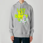 loveclonesのLAZY DAY SLOOPY GIRL 0573 パーカー女子 エロポップ ロゴ Heavyweight Hoodie