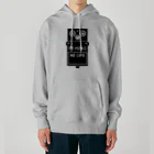 QUQU_WORKSのノーミュージックノーライフ エフェクターデザイン ブラック Heavyweight Hoodie