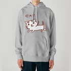 ネコのうーたんになりたいくちばしショップのねこだけキャット Heavyweight Hoodie