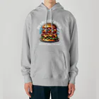 kazu_gのあなたを満足させるバーガーを!（濃色用） Heavyweight Hoodie