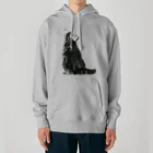 Rubbishの子猫の後ろ姿 Heavyweight Hoodie