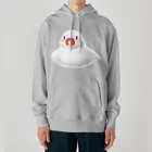 石丸沙織のおすわりポチャ白文鳥ちゃん Heavyweight Hoodie