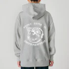 海賊猫 cocoの名入れOK『EVERY AKITA IS JUST "PAW"FECT』➂(ホワイト 白)  *For All Dog Lovers ～ Akita Inu 秋田犬～ Heavyweight Hoodie