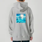 終わらない夢🌈の美しい海とイルカ🐬✨ Heavyweight Hoodie