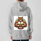 MUSCLE CAT 🐈🐈‍⬛のマッスルキャット　キジ虎 ヘビーウェイトパーカー