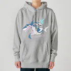 T-e's laboratory のトウカちゃん＠サメノリノリドット Heavyweight Hoodie