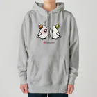 Cody the Lovebirdの仲良しクルマサカオウム&キバタン Chubby Bird Heavyweight Hoodie