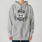 KIKITEKI_LABORATORYの閉眼アーリマン -白ver.- Heavyweight Hoodie