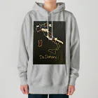 cafe-dadomaniのイタリア地図　レザーカラー風 Heavyweight Hoodie