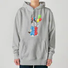 Ａｔｅｌｉｅｒ　Ｈｅｕｒｅｕｘのサーカスにゃんこ　風船ピエロ Heavyweight Hoodie