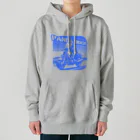 kazu_gのパンダライダー!(ブルー) Heavyweight Hoodie