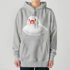 石丸沙織のおすわりポチャ白文鳥ちゃん Heavyweight Hoodie