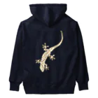 LalaHangeulのJapanese gecko(ニホンヤモリ)　英語デザイン Heavyweight Hoodie