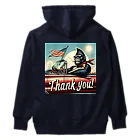 NAOKI_canonのゴリラのThank you！（赤い車①） Heavyweight Hoodie