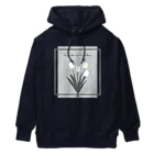 rilybiiのgrayish color × white × charcoal ×  tulip bouquet Heavyweight Hoodie