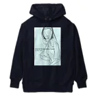 obosa_DENS/SABEAR_shop ＠SUZURIのrough drawing girl-1_ウェア Heavyweight Hoodie