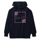 Loveuma. official shopのNorthern Lake's Ainu pattern（pink） Heavyweight Hoodie