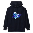 MZグラフィックスのスイートハート　ブルー　青 Heavyweight Hoodie