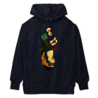 Drecome_Designの(家系)とんこつ醤油ラーメンフォール Heavyweight Hoodie