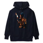 hoodie styleの松明を持つ女性 Heavyweight Hoodie