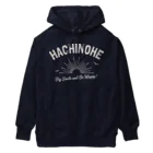 ケイティ企画の八戸ロゴ(シルバーグリッター) Heavyweight Hoodie