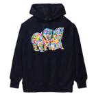 meiroのカラフルなシロクマ Heavyweight Hoodie