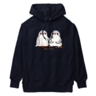 ヤママユ(ヤママユ・ペンギイナ)のふたごのジェンツーペンギン(ロゴあり) Heavyweight Hoodie