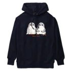 ヤママユ(ヤママユ・ペンギイナ)のふたごのジェンツーペンギン(ロゴあり) Heavyweight Hoodie