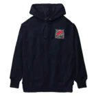 小鳥と映画館のDボウイのメイクをしたネコ Heavyweight Hoodie