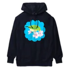 LalaHangeulの桜とメジロさん Heavyweight Hoodie