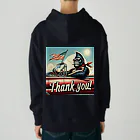 NAOKI_canonのゴリラのThank you！（赤い車①） Heavyweight Hoodie