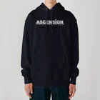 TシャツジャパンSUZURI店🇯🇵のアセンション（ASCENSION）白文字 Heavyweight Hoodie