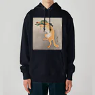 寿めでたや(ukiyoe)の日本画：浮世絵；踊る狐 Heavyweight Hoodie