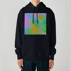 水草のサイケデリックな満月 Heavyweight Hoodie