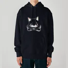 WshopTYの後ろの色に塗られるねこさん Heavyweight Hoodie